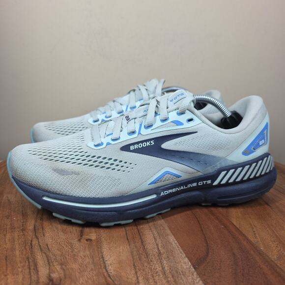Brooks Adrenaline GTS 23 Blue Glass Womens Size 8.5 Running Shoes 1203811B471 - Picture 2 of 12